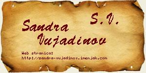 Sandra Vujadinov vizit kartica